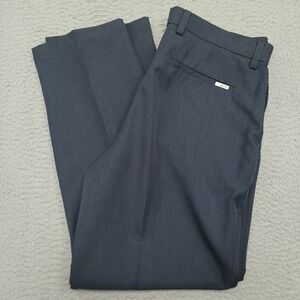 Greg Norman Tasso Elba Five Iron Mens Dress Pants 33x30‎ (34x30)Blue Polyester